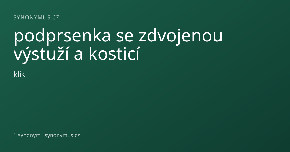 Náhled odkazu: podprsenka se zdvojenou výstuží a kosticí