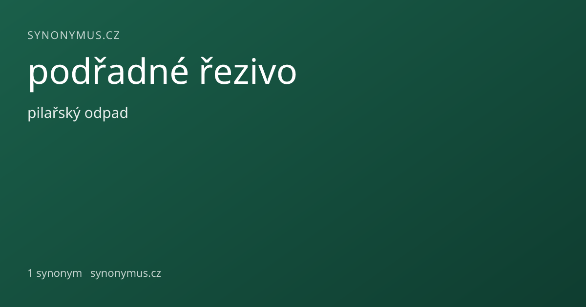 Náhled odkazu: podřadné řezivo