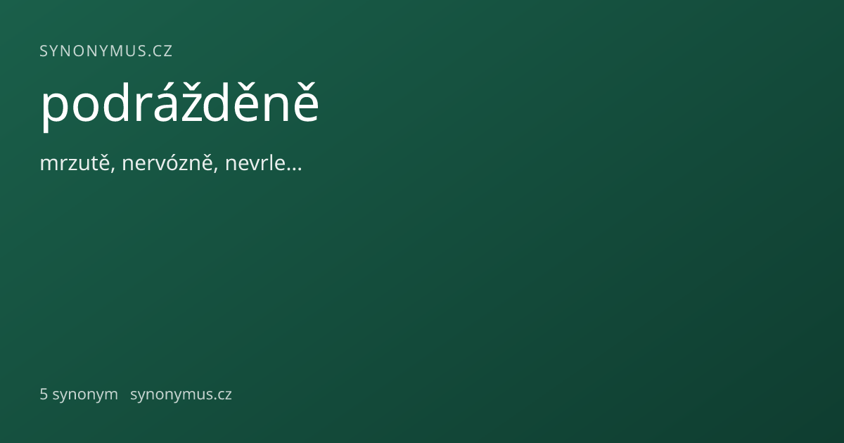 Náhled odkazu: podrážděně