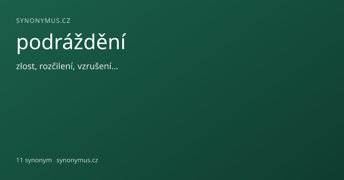 Náhled odkazu: podráždění
