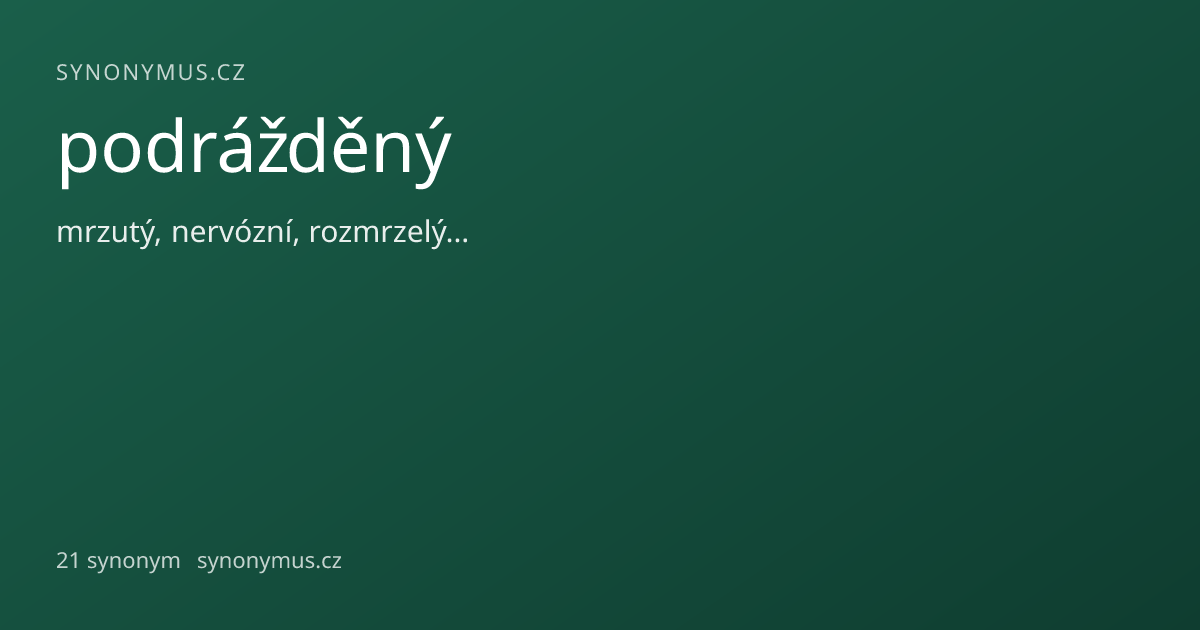 Náhled odkazu: podrážděný