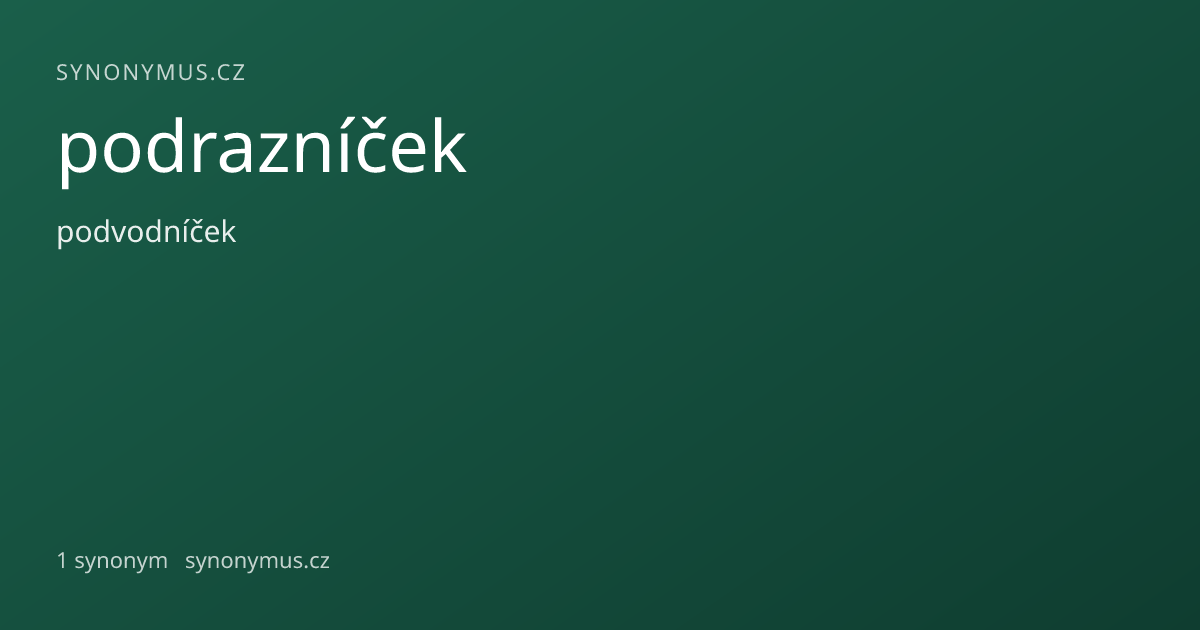 Náhled odkazu: podrazníček