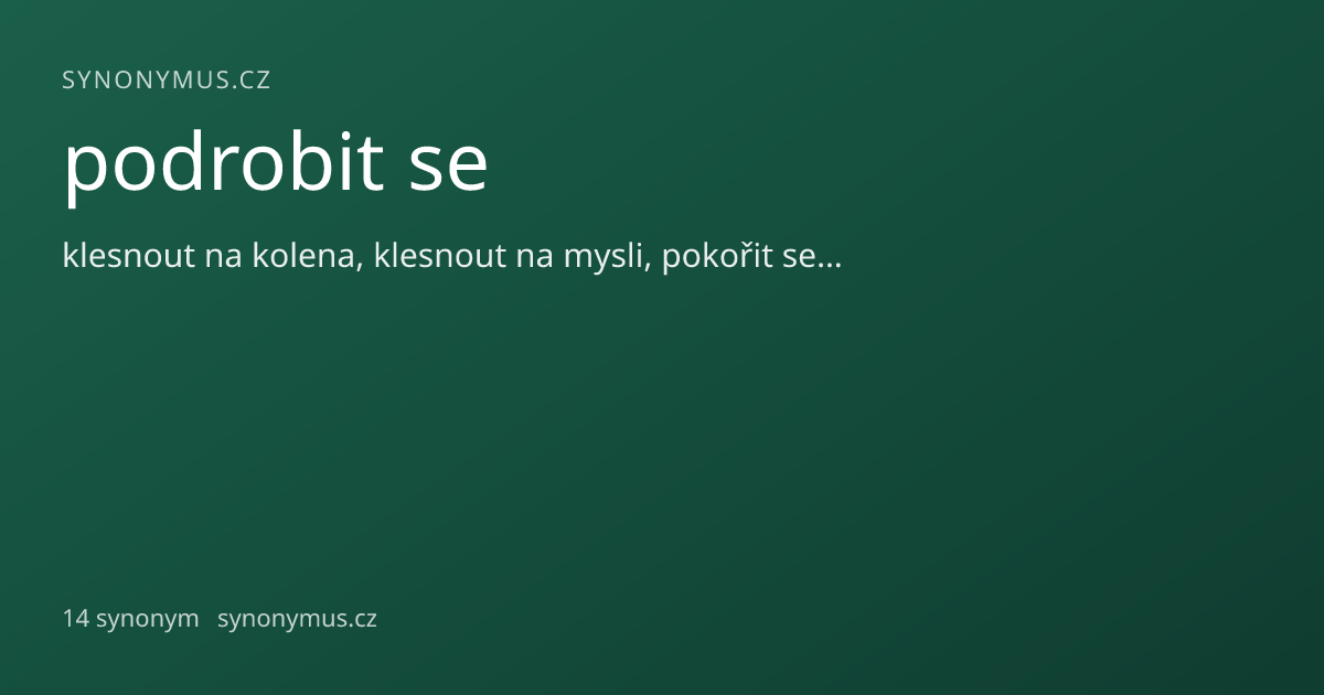 Náhled odkazu: podrobit se