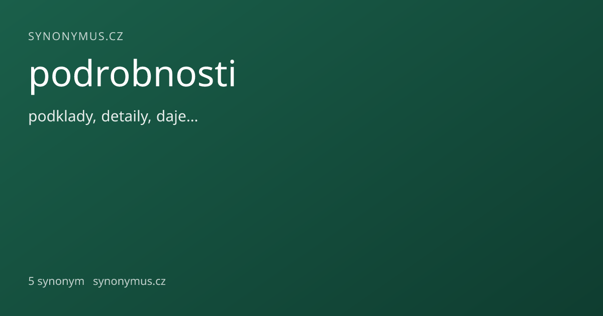 Náhled odkazu: podrobnosti