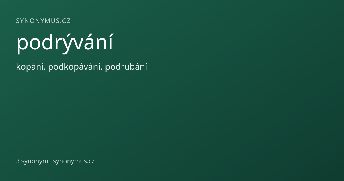 Náhled odkazu: podrývání