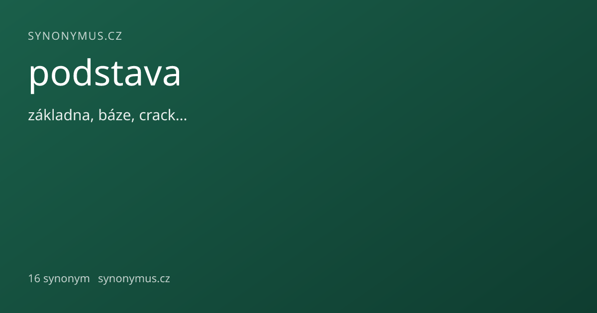 Náhled odkazu: podstava