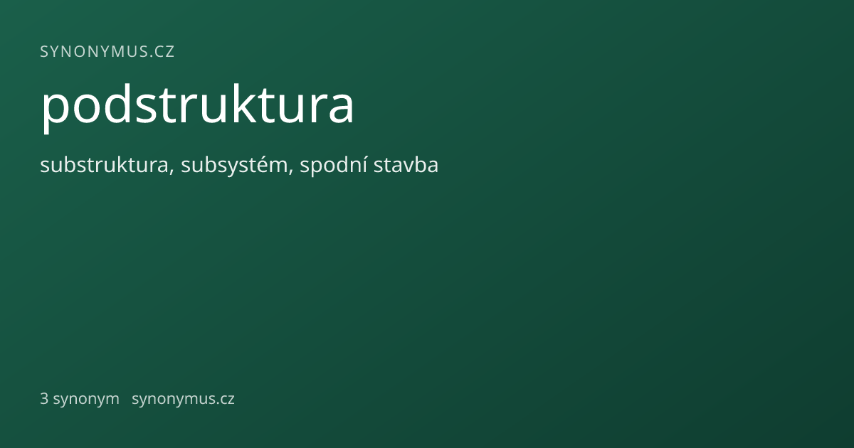 Náhled odkazu: podstruktura