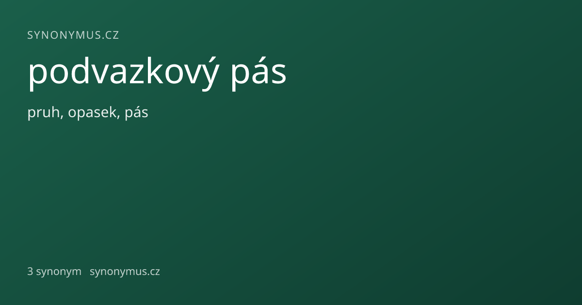 Náhled odkazu: podvazkový pás