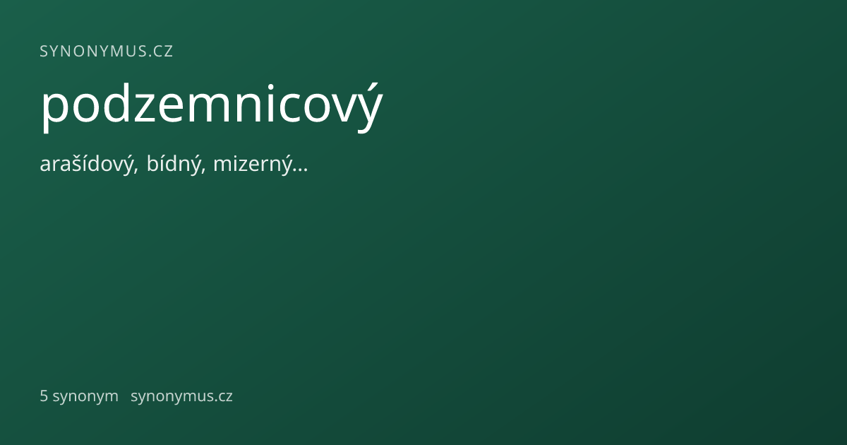 Náhled odkazu: podzemnicový
