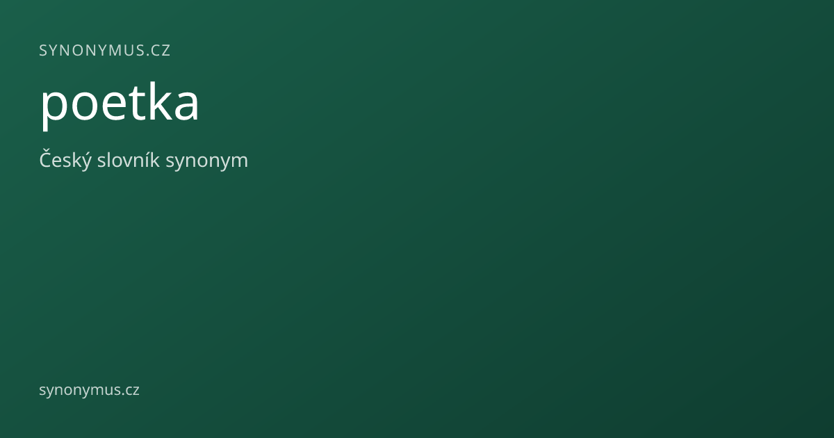Náhled odkazu: poetka