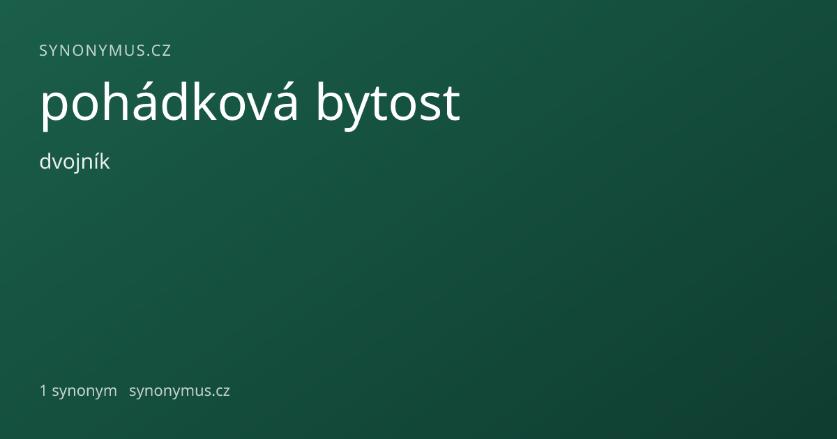 Náhled odkazu: pohádková bytost