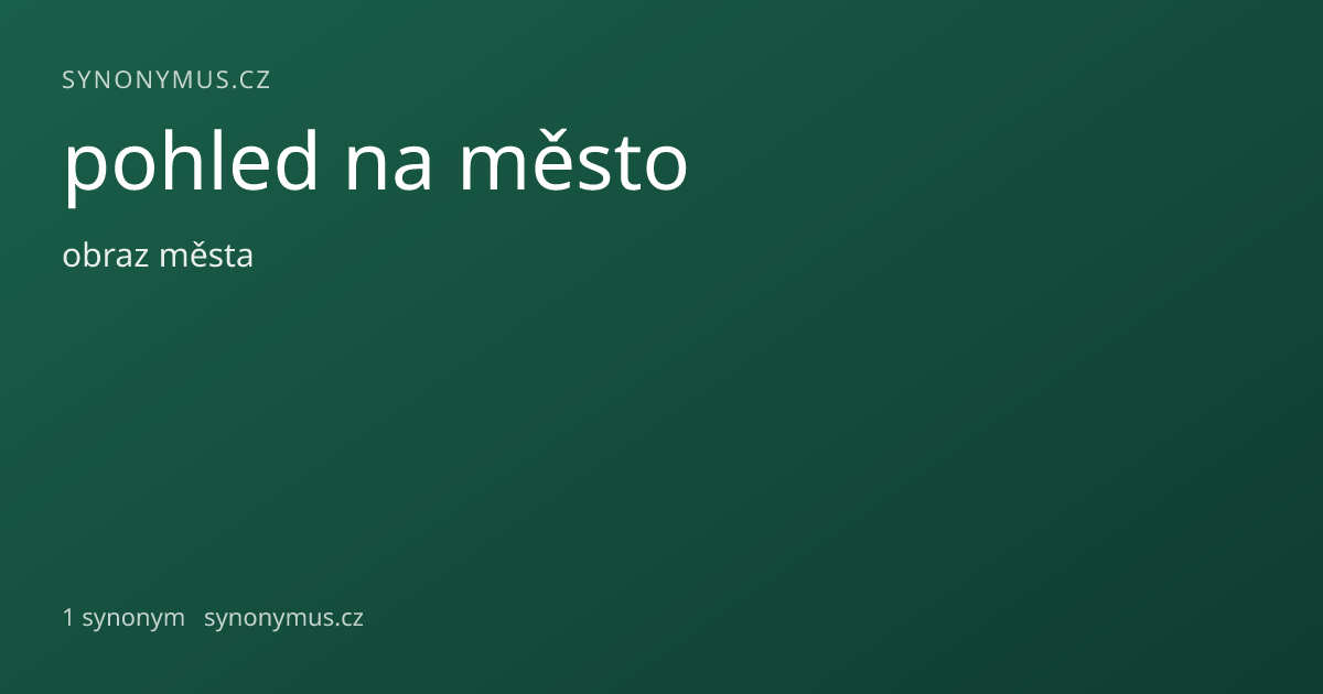 Náhled odkazu: pohled na město