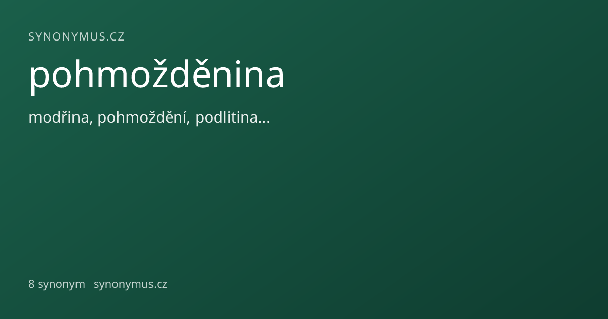 Náhled odkazu: pohmožděnina