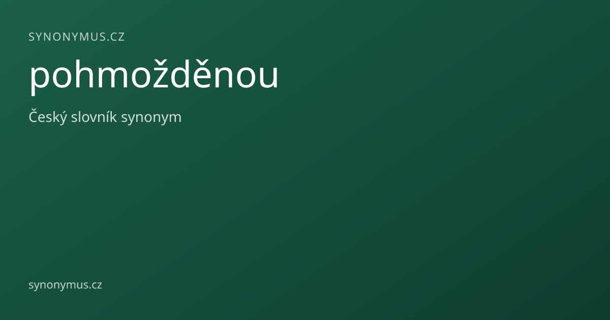 Náhled odkazu: pohmožděnou