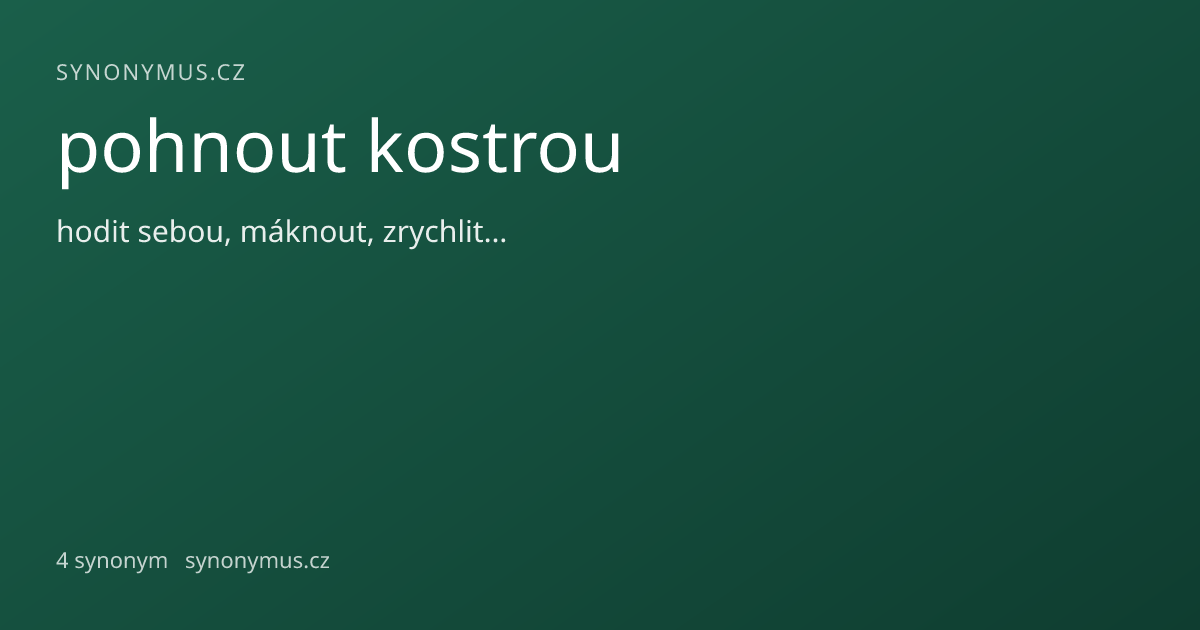 Náhled odkazu: pohnout kostrou