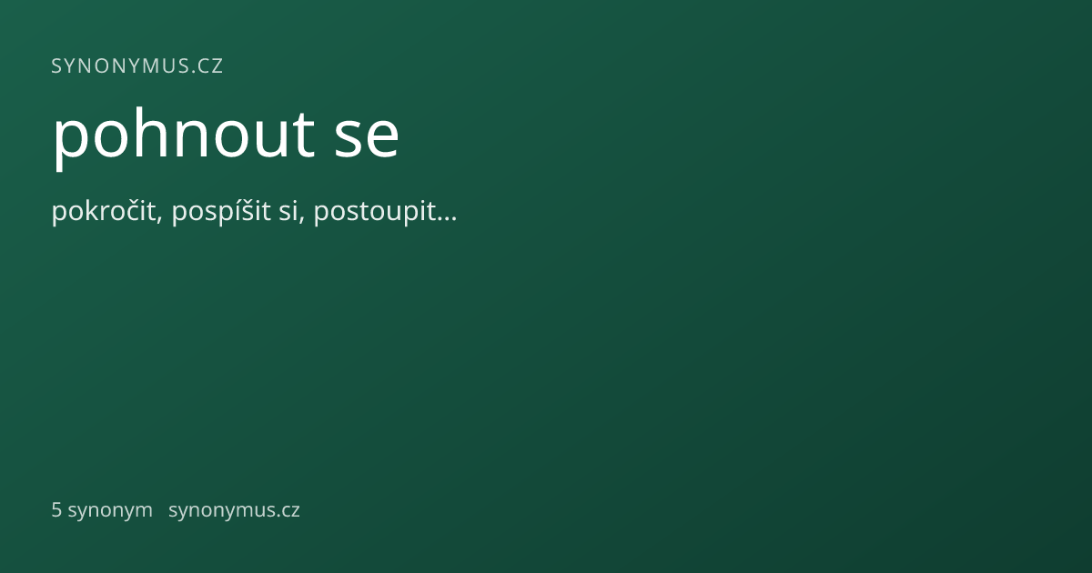 Náhled odkazu: pohnout se