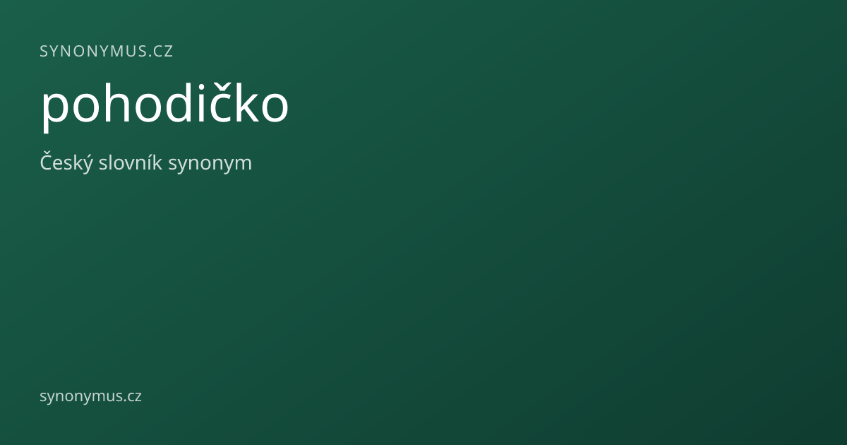 Náhled odkazu: pohodičko