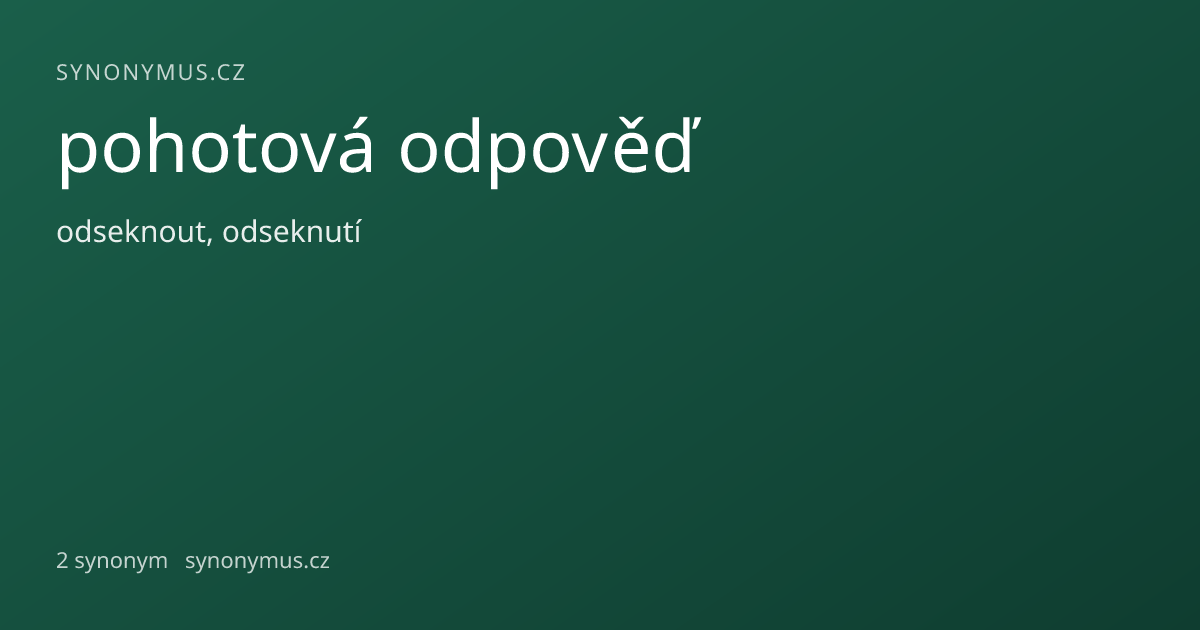 Náhled odkazu: pohotová odpověď