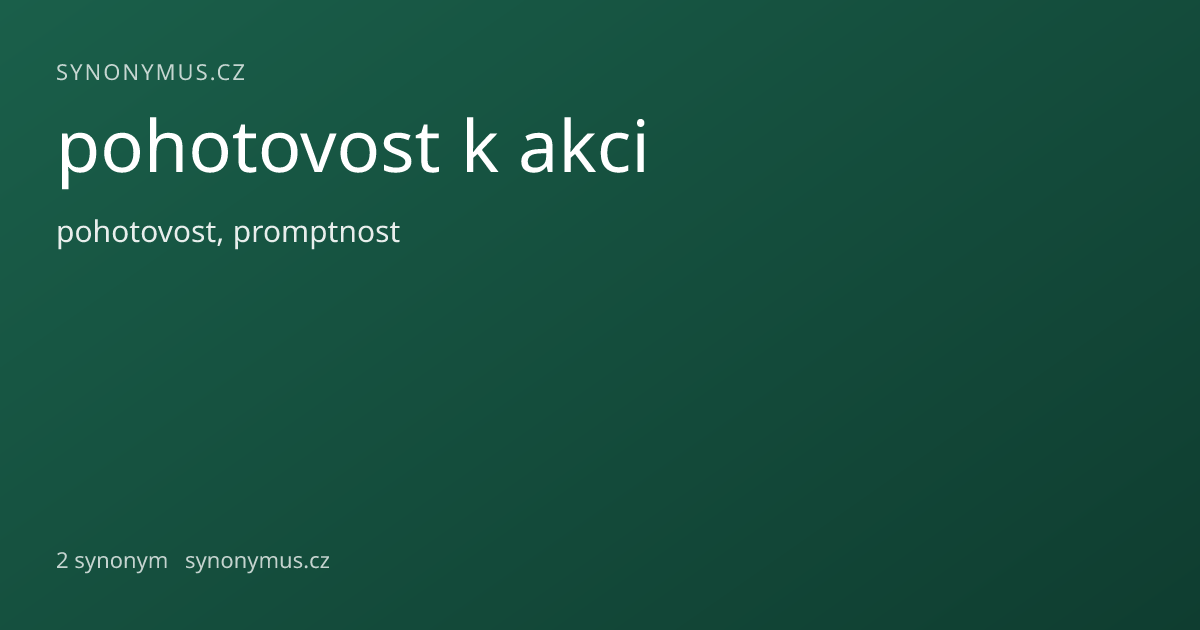 Náhled odkazu: pohotovost k akci