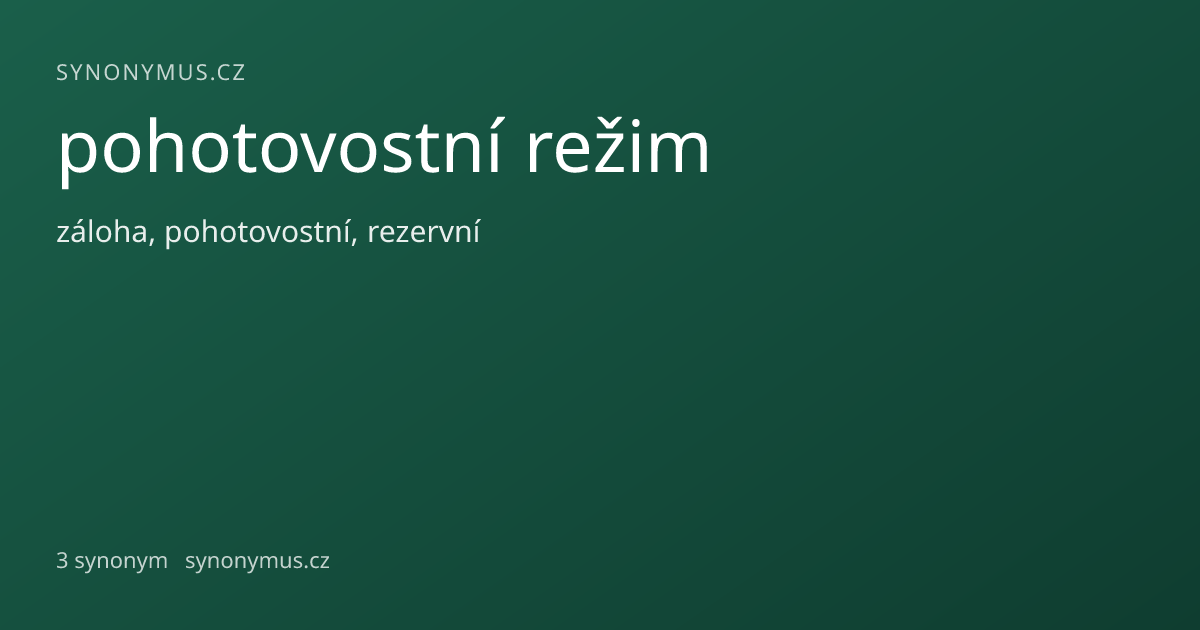 Náhled odkazu: pohotovostní režim