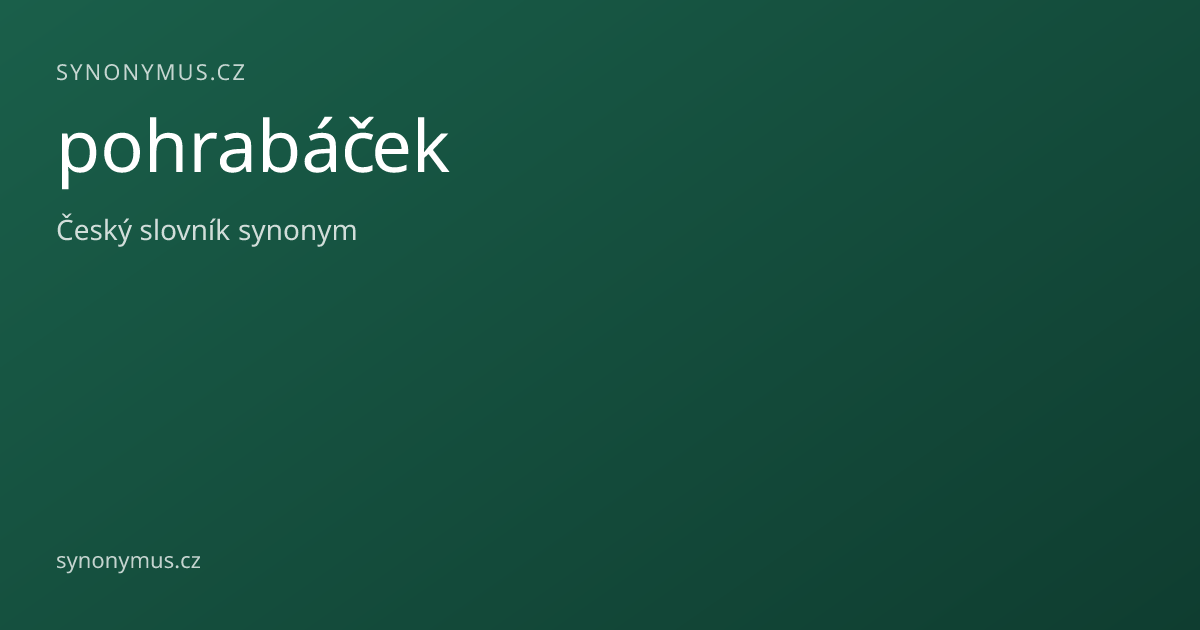 Náhled odkazu: pohrabáček