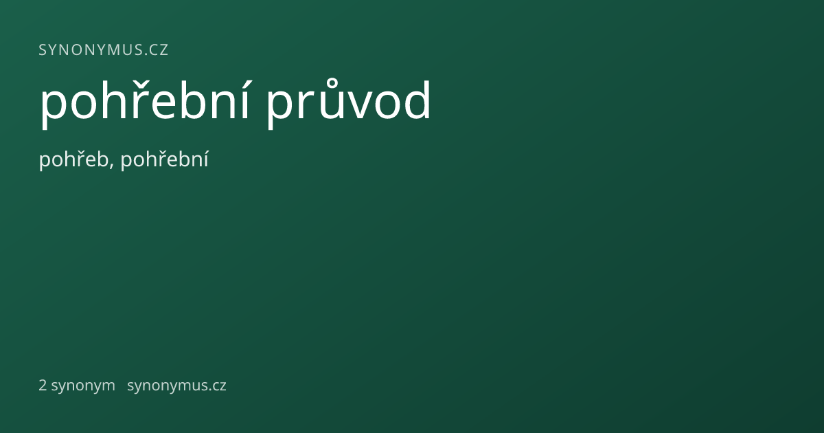 Náhled odkazu: pohřební průvod