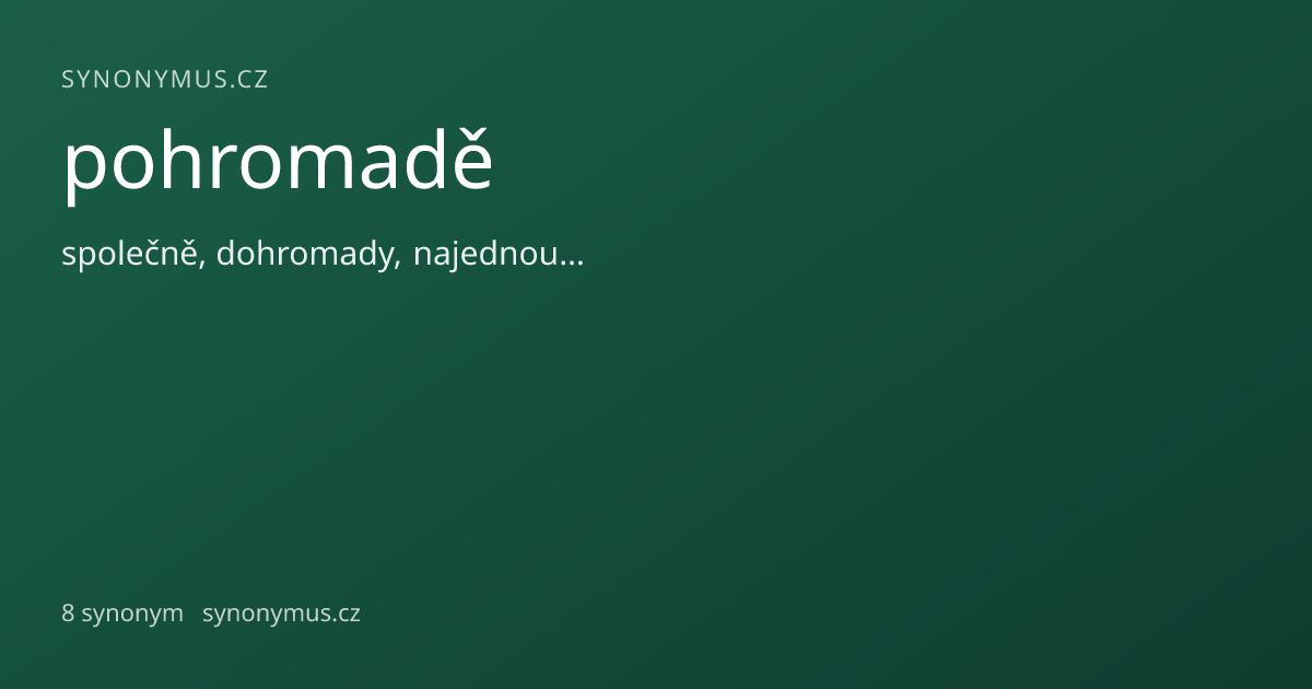 Náhled odkazu: pohromadě
