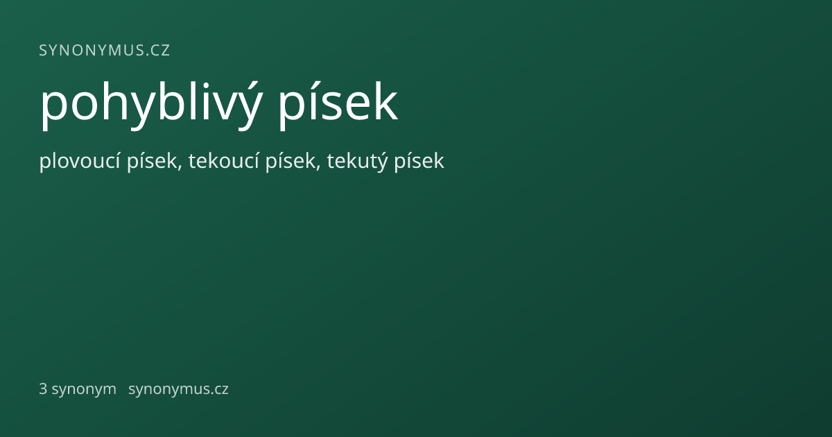 Náhled odkazu: pohyblivý písek