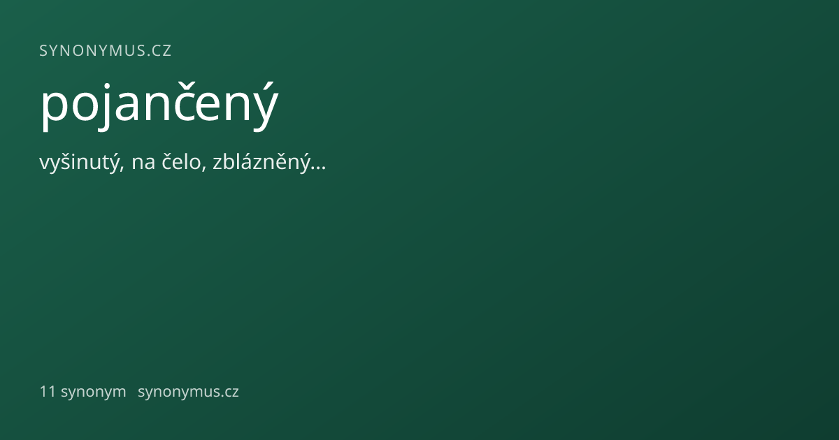Náhled odkazu: pojančený