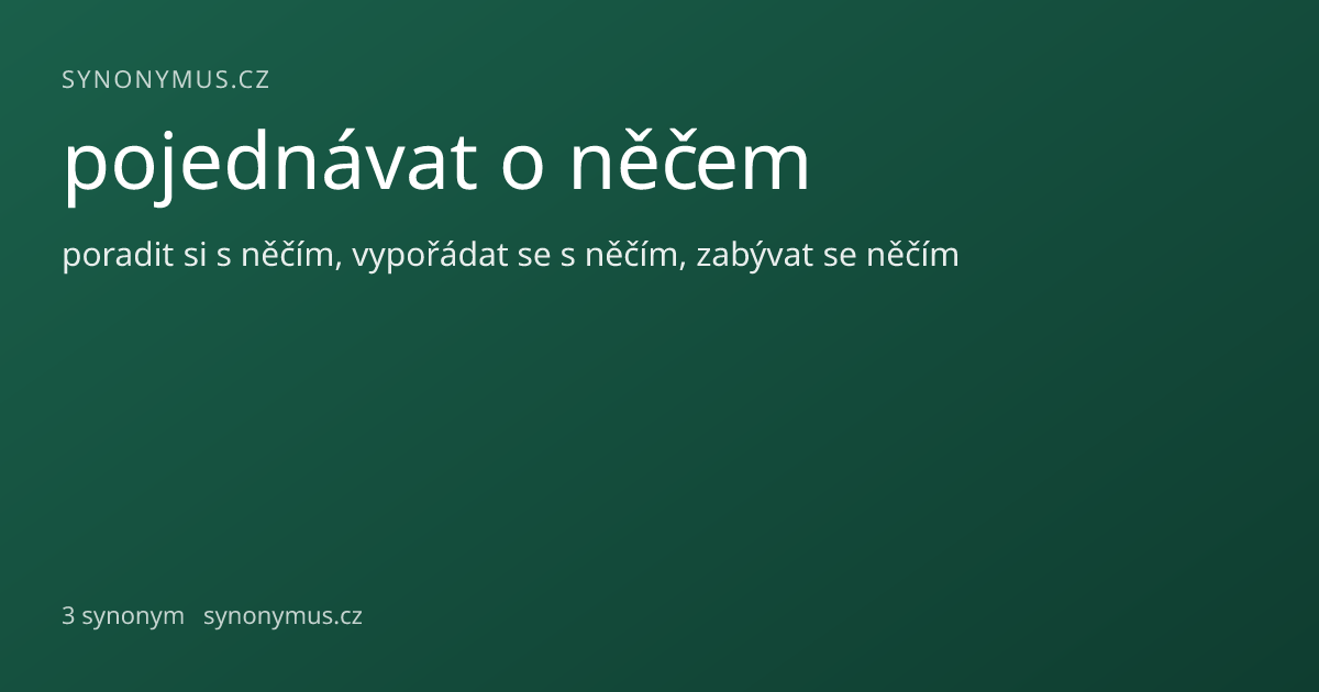 Náhled odkazu: pojednávat o něčem