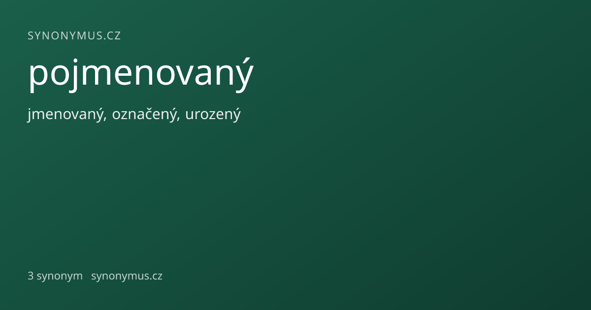 Náhled odkazu: pojmenovaný