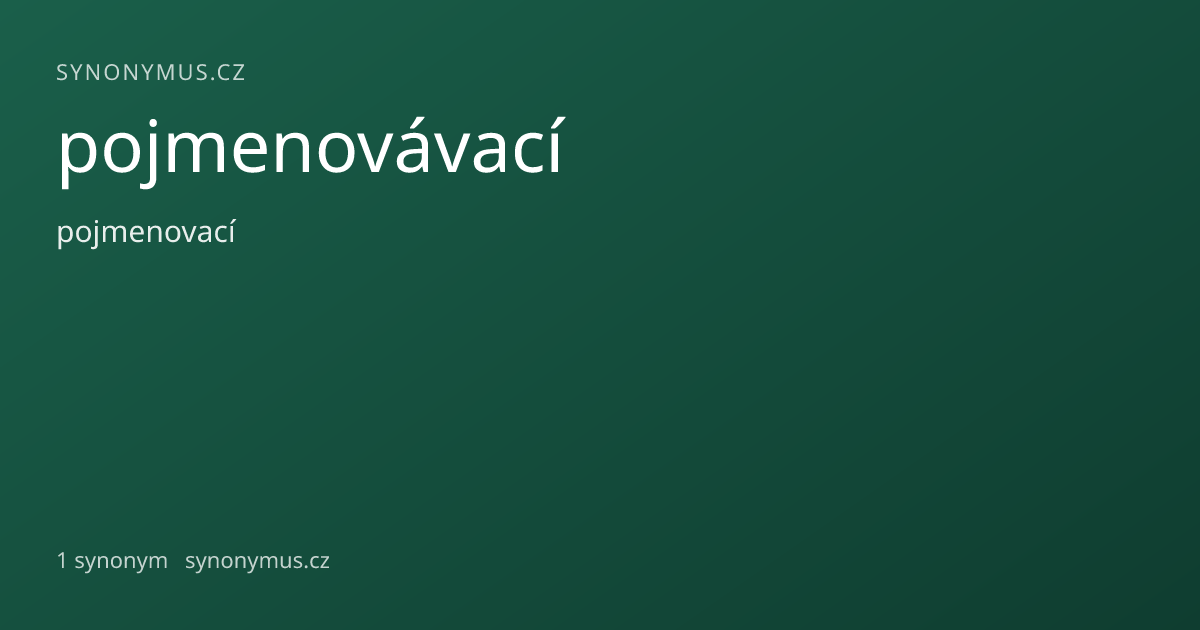 Náhled odkazu: pojmenovávací