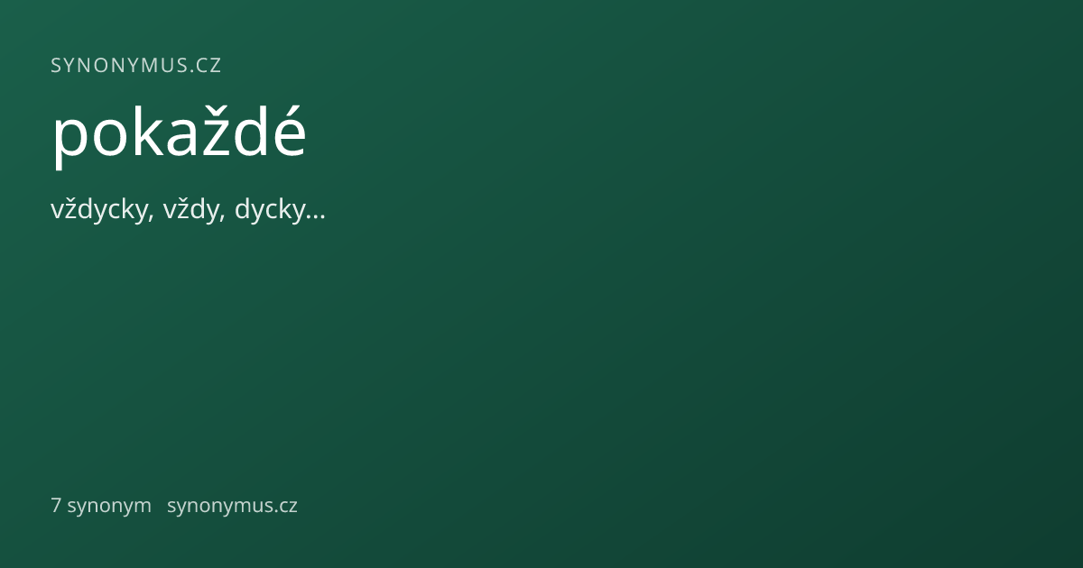 Náhled odkazu: pokaždé