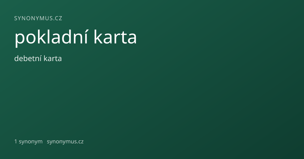 Náhled odkazu: pokladní karta