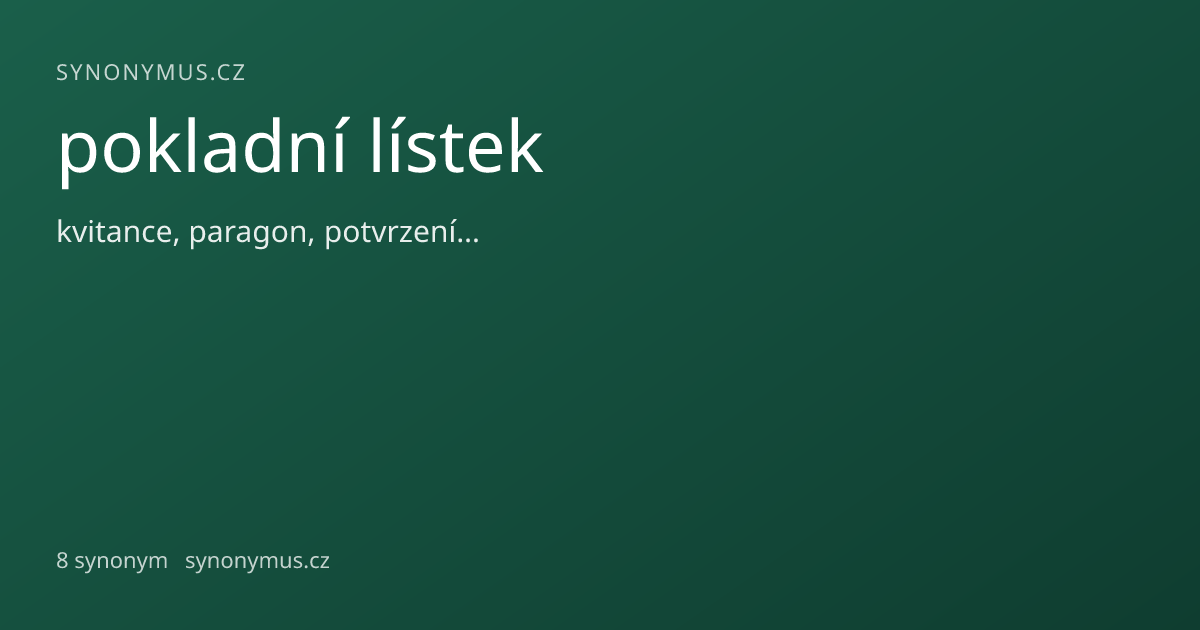 Náhled odkazu: pokladní lístek