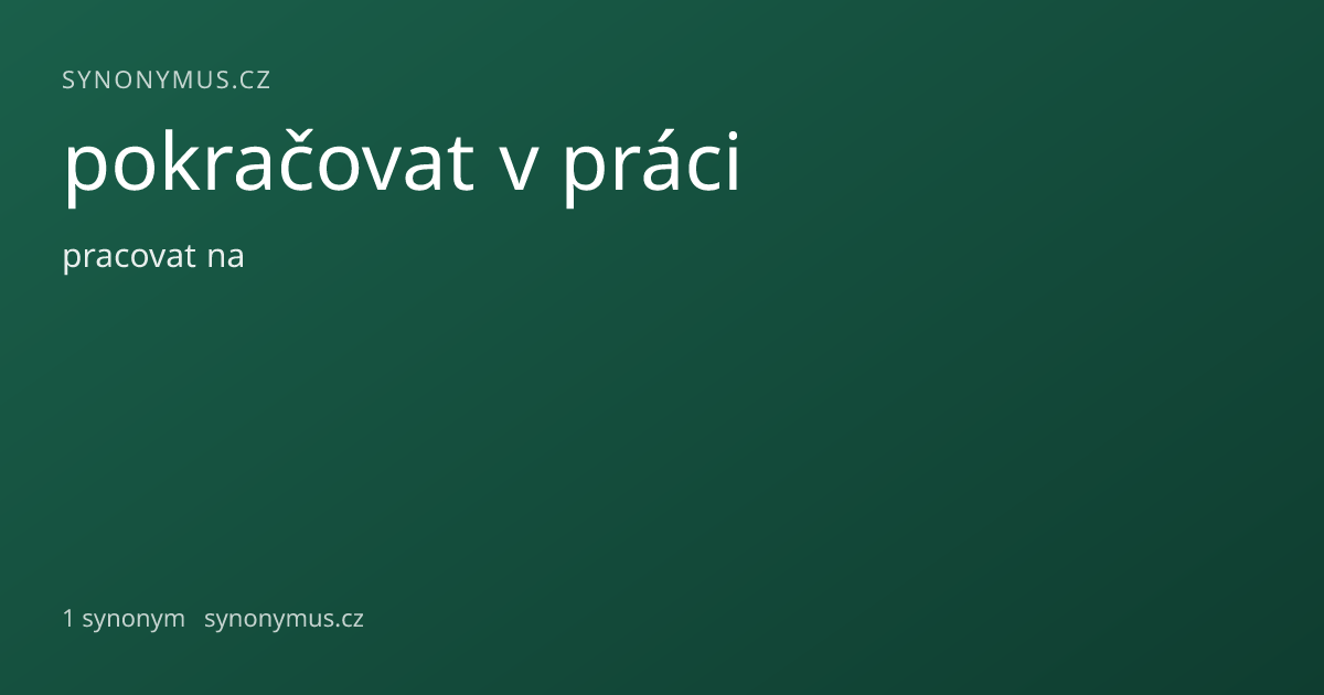 Náhled odkazu: pokračovat v práci