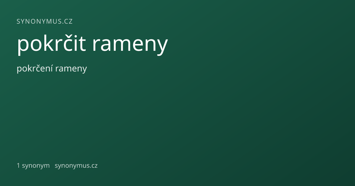 Náhled odkazu: pokrčit rameny