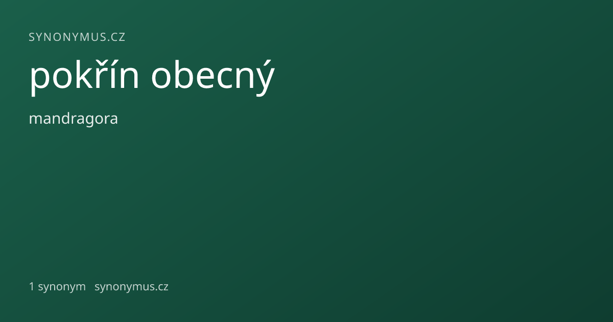 Náhled odkazu: pokřín obecný