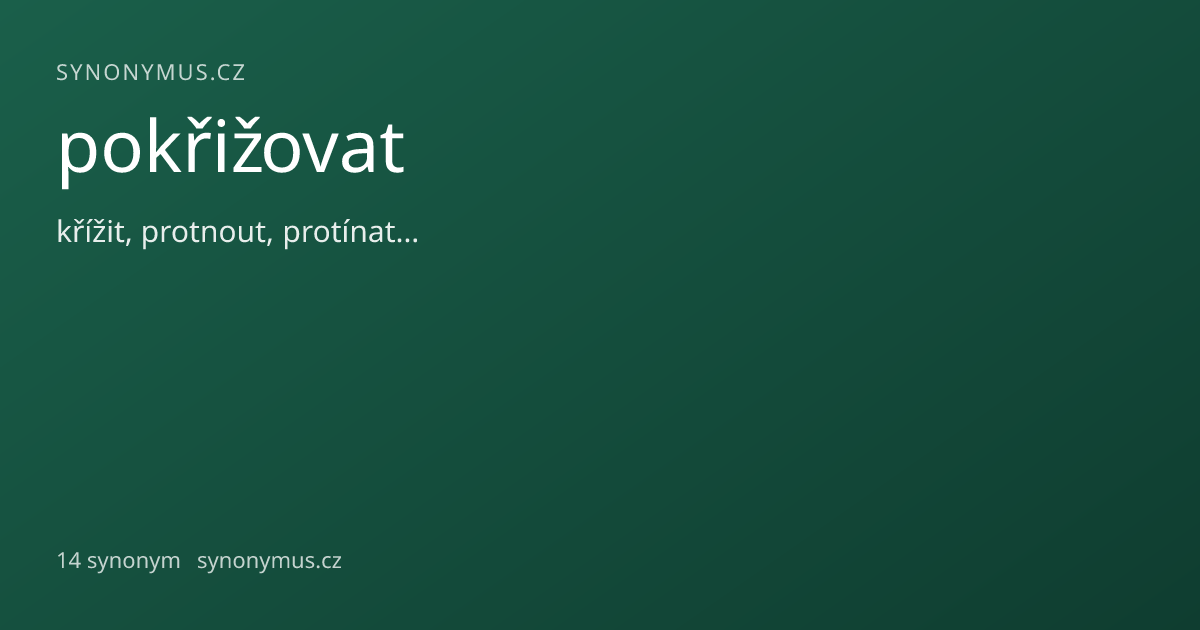 Náhled odkazu: pokřižovat