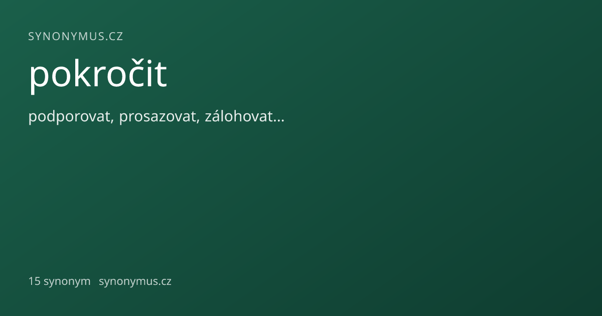 Náhled odkazu: pokročit