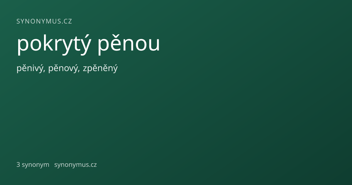 Náhled odkazu: pokrytý pěnou