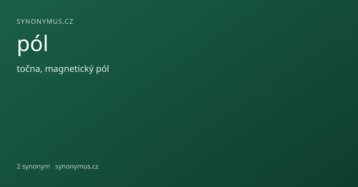 Náhled odkazu: pól