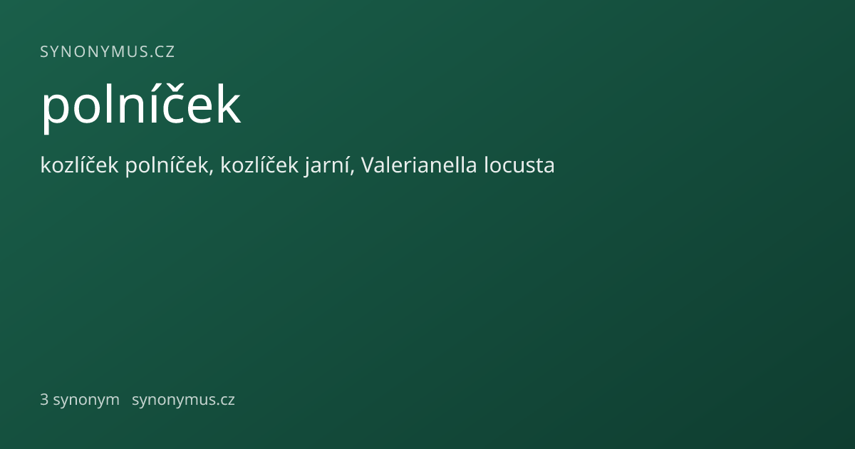 Náhled odkazu: polníček