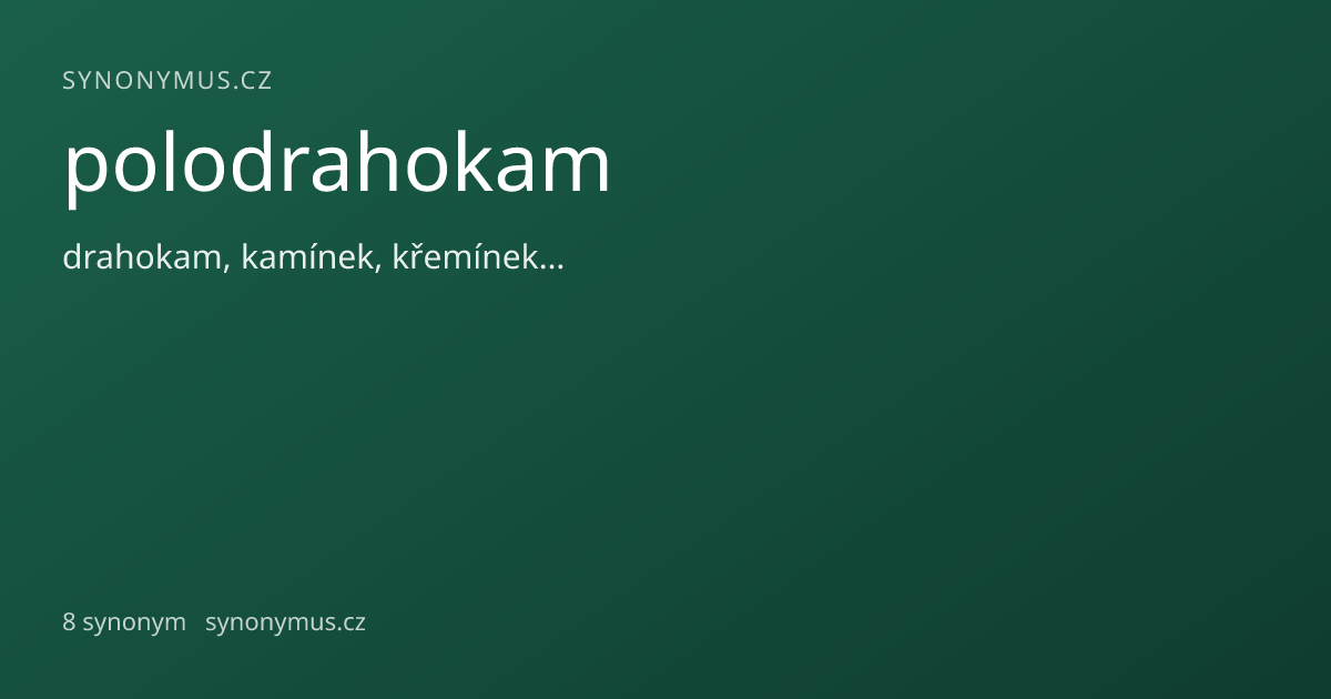 Náhled odkazu: polodrahokam