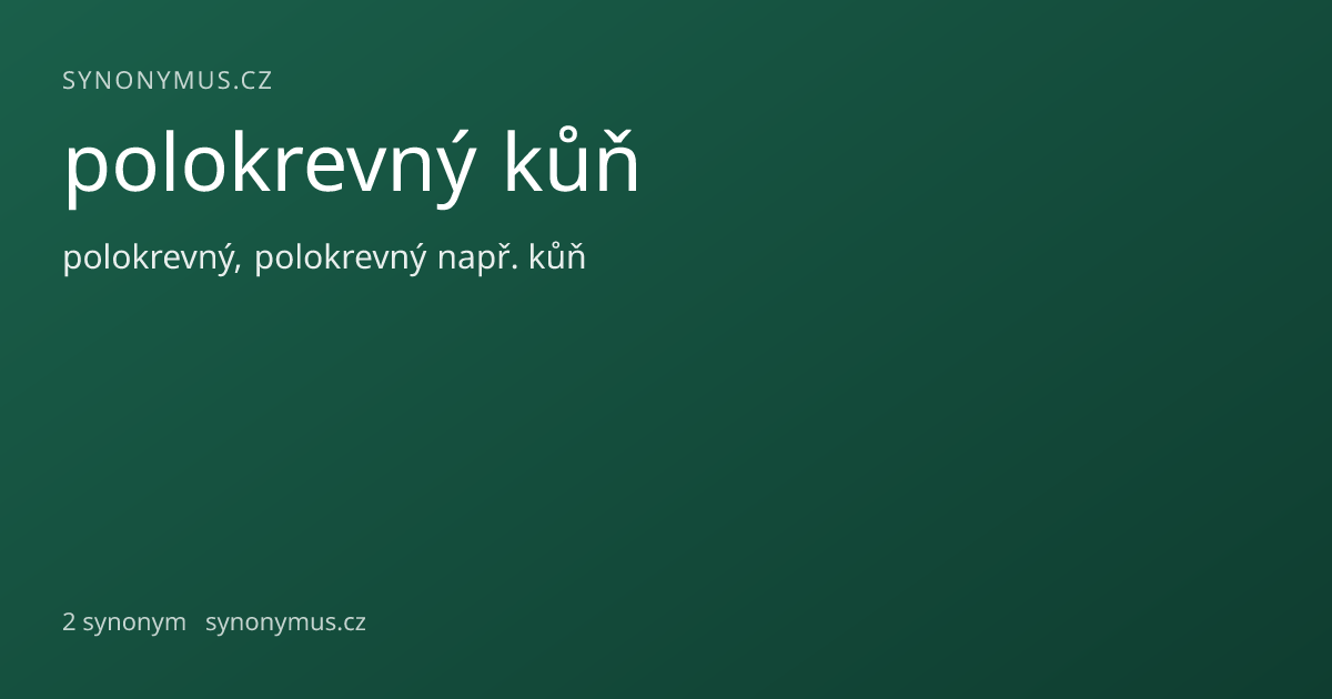 Náhled odkazu: polokrevný kůň