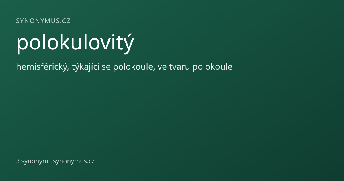 Náhled odkazu: polokulovitý