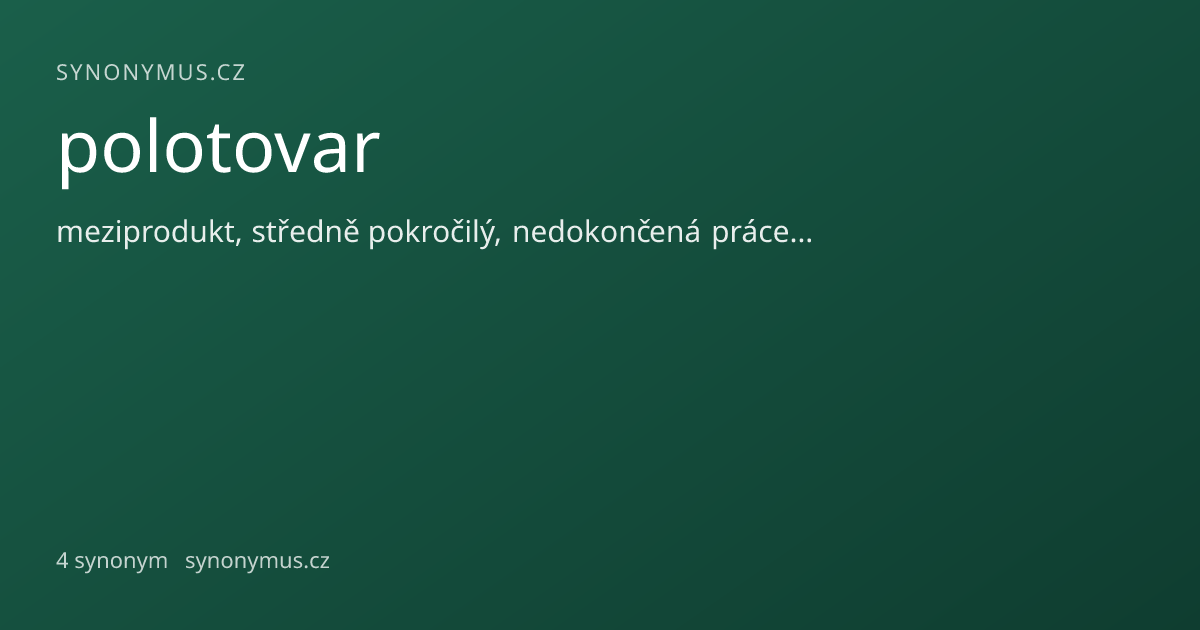 Náhled odkazu: polotovar