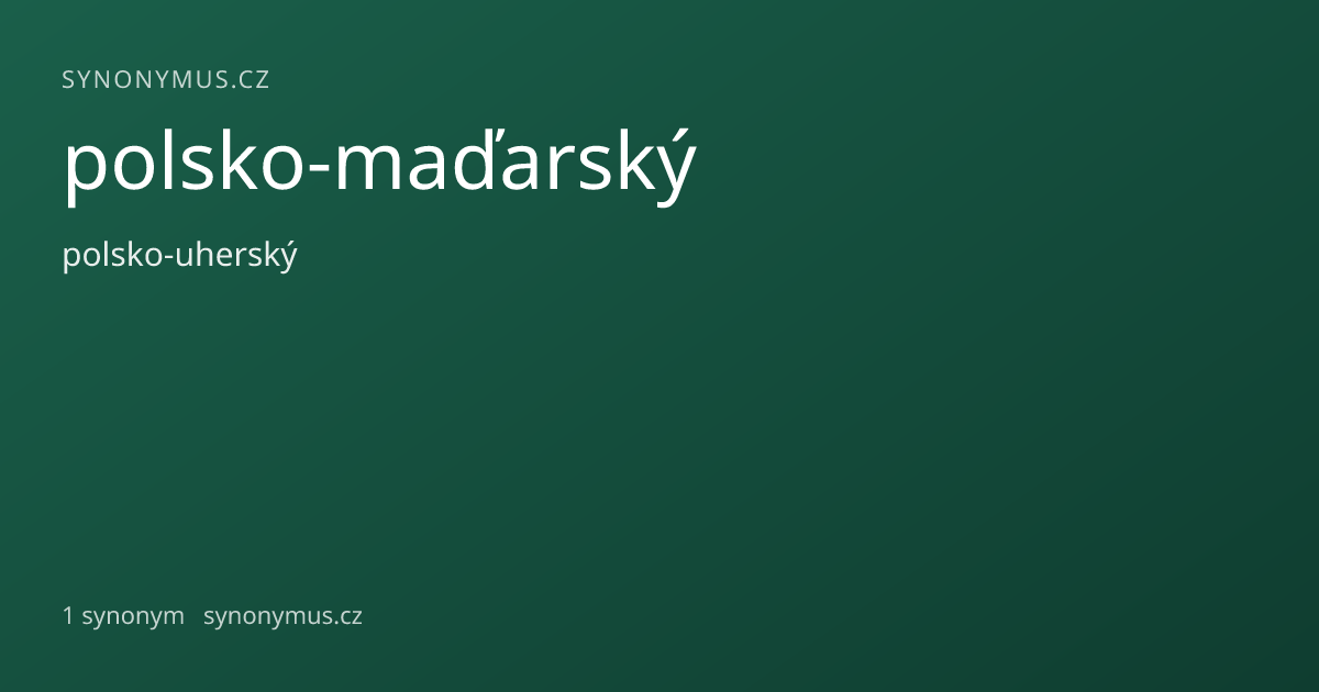 Náhled odkazu: polsko-maďarský