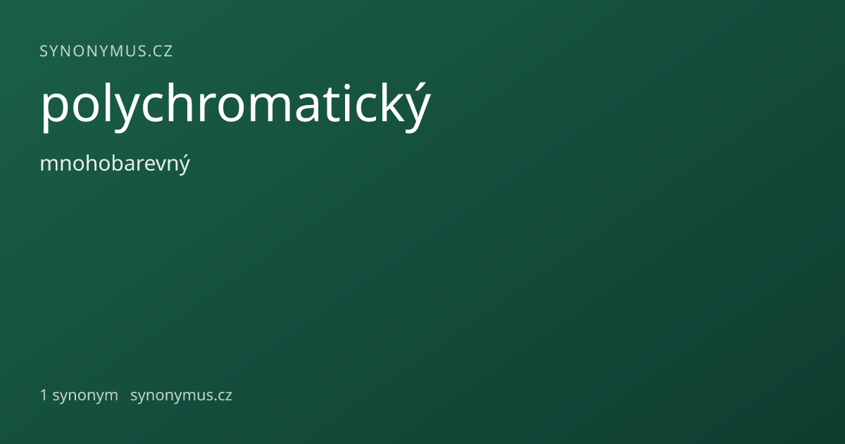 Náhled odkazu: polychromatický