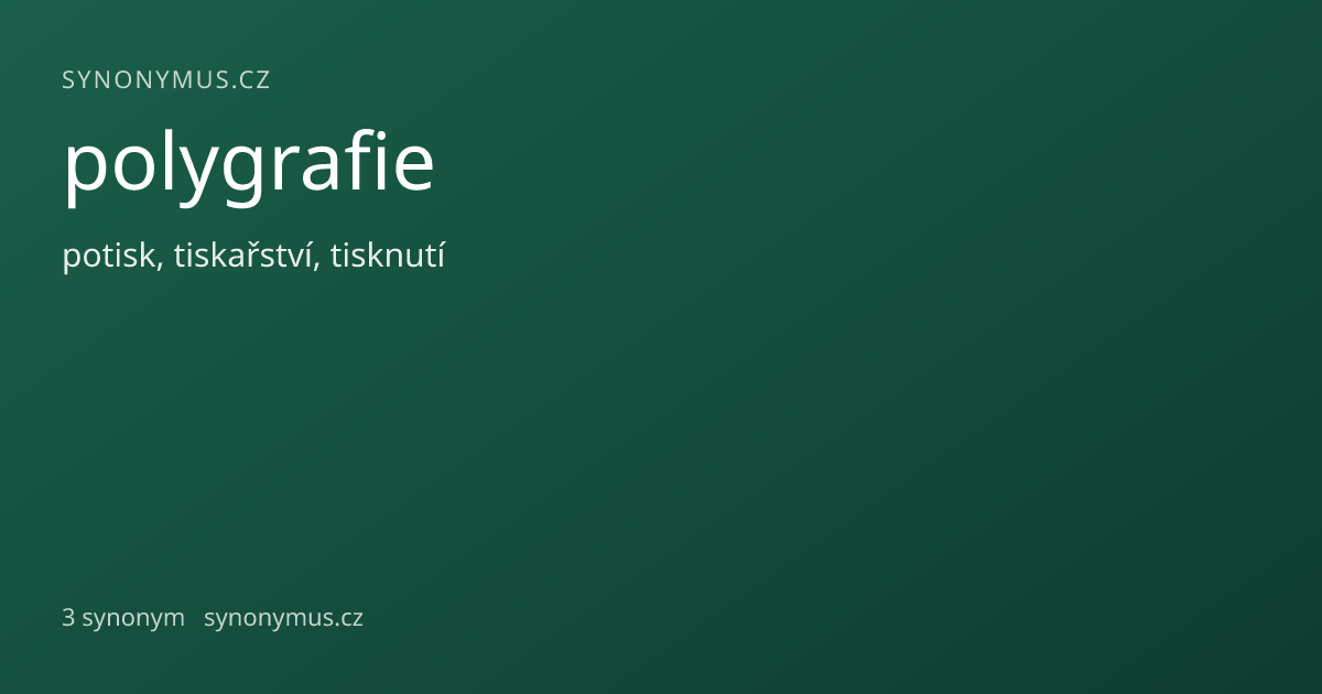 Náhled odkazu: polygrafie